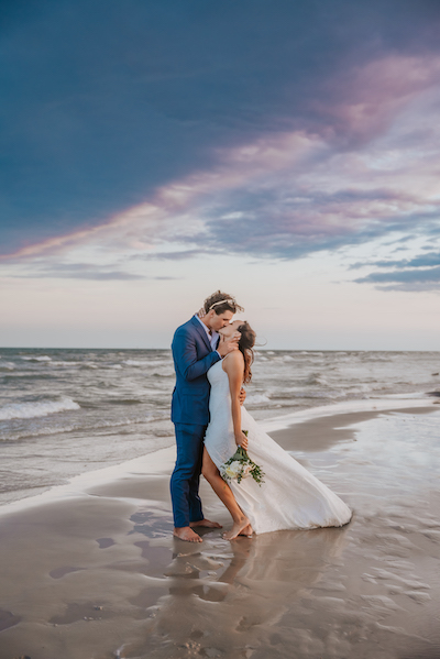 Everlasting Elopements couple under colorful sky